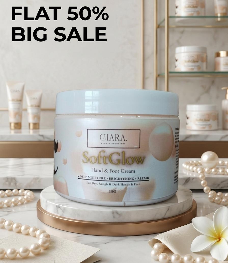 CIARA Soft Glow Hand & Foot Cream – 50% OFF | Repair Cracked Heels & Dry Skin